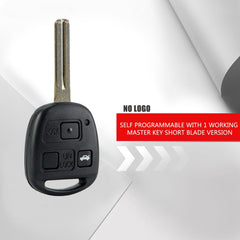 Car Key Fob Keyless Entry Remote Replacement for 2002-2005 GS430 2001-2005 IS300 HYQ1512V ID 4C Chip Wholesale KR-L3SB-10