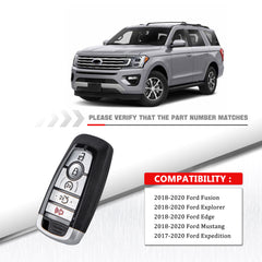 FOR 2017-2020 FORD for Ford Edge Fusion Explorer Expedition SMART REMOTE 164-R8166 M3N-A2C93142600 164-R8149 SKU: KR-F5RC