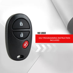 NEW Keyless Entry Remote Control Replacement for 2005-2016 TACOMA 3 Button Car Key Fob;GQ43VT20T KR-T3RC-05