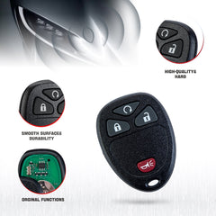 Keyless Entry Remote Car Key Fob Replacement for 2007 2008 2009 2010 2011 2012 2013 Silverado OUC60270  KR-C4RC-10