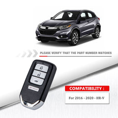 FOR 2016-2020 Honda HR-V Smart Car Key Fob 4 BUTTON Hatch FCC ID: KR5V1X Wholesale KR-H4RD-10