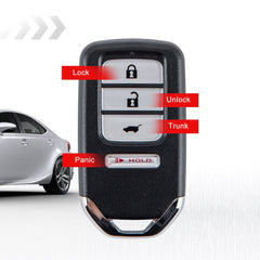 FOR 2016-2020 Honda HR-V Smart Car Key Fob 4 BUTTON Hatch FCC ID: KR5V1X Wholesale KR-H4RD-10