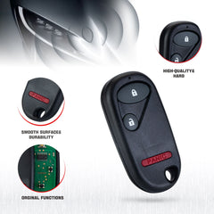 3-BTN Car Key Fob Keyless Entry Remote fits for 1994-1997 Honda Accord 1996-2000 Civic A269ZUA106 433Mhz  KR-H3RC