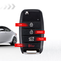 4 Button Smart Key Fob Keyless Entry Remote for Kia-Compatible with 2014- 2016 Forte OSLOKA-870T Chip:46  KR-K4SK