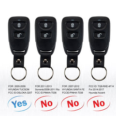 Car Key Fob Keyless Remote For 2005 - 2009 Hyundai Tuscon Remote OSLOKA-320T Wholesale SKU: KR-K3RD-10