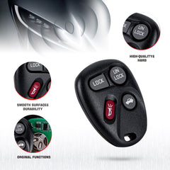 Car Key Fob Keyless Entry Remote fits for 2000-2001 Astro 1998-2001 Blazer Bravada KOBUT1BT 15732805  KR-C4RM