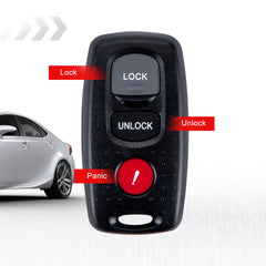 3 Buttons Car Key Fob Keyless Entry Remote Replacement for 2007 2008 2009 Mazda 3 FCC ID:KPU41794 Wholesale KR-M3RA-05