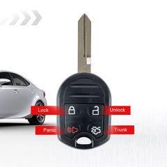 Copy of 4-Button New Keyless Entry Remote Start Car Key Fob Replacement for Fard, Lincoln, Mercury, Mazda -(Fits FCC ID:CWTWB1U793) 80 BIT KR-KR-F4SB-05