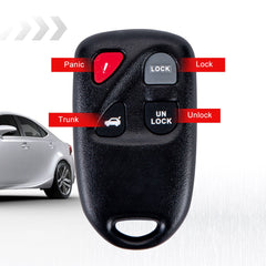 4 Buttons Keyless Entry Remote Control Car Key Fob Clicker for 2003-2005 Mazda 6 Replacment with KPU41805 Model 41805  Wholesale KR-M4RA-05