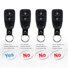 3 Button Keyless Remote Key Fob Replacement for 2011-2013 Sorrento 2006-2011 Rio PINHA-T036 KR-K3RC