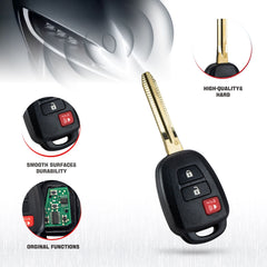 3 Buttons Replacement for New Keyless Entry Remote Car Key for 2012-2016 Prius C That Use HYQ12BDM with G Chip Wholesale KR-T3SB-10