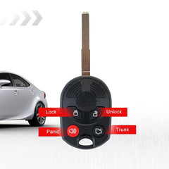 Copy of BestKeys Uncut Ignition High Security Car Key Entry Remote for 2012-2016 Escape 2011-2016 Fiesta OUCD6000022, 164-R8007 KR-F4SC-10