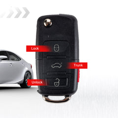 4 Buttons Keyless Entry Remote Key Fob Replacement for Volkswagen Compatible with 2002 2003 2004 2005 2006 Beetle 2003 2004 2005 Golf 2002 2003 2004 2005 Passat 1J0 959 753 AM NBG735868T KR-V4SA