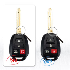 Remote Head Key Replacement for Toyota - Compatible with 2014 2015 2016 Camry- 4 Buttons H CHIP Remote Control - Fob Replacement for HYQ12BEL  Wholesale KR-T4SC-10