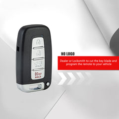 4-Buttons Smart Keyless Entry Remote Fob for 2011-2014 Hyundai Sonata SY5HMFNA04 315MHZ KR-K4RA