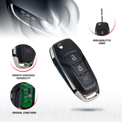 Smart Proximity Keyless Entry Car Remote Uncut Ignition Flip Key Fob for 2015-2019 Ford F-150 F250 F350 FCC ID: N5F-A08TAA KR-F3SC