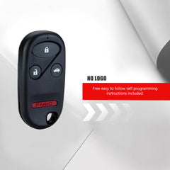 4 Buttons Keyless Entry Remote Car Key Fob Compatible with Honda Replacement for 2002-2004 CR-V (FCC ID:OUCG8D-344H-A) KR-H4RA