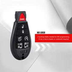 7 Buttons Car Key Fob Compatible for 2008-2014 Grand Caravan Car Keyless Entry Remote Control Replacement for IYZ-C01C or M3N5WY783X Wholesale KR-D7RA-10