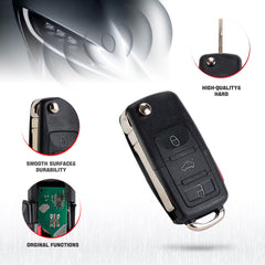 4 Buttons Keyless Entry Remote Key Fob Replacement for Volkswagen Compatible with 2002 2003 2004 2005 2006 Beetle 2003 2004 2005 Golf 2002 2003 2004 2005 Passat 1J0 959 753 AM NBG735868T KR-V4SA