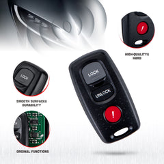 3 Buttons Car Key Fob Keyless Entry Remote Replacement for 2007 2008 2009 Mazda 3 FCC ID:KPU41794 KR-M3RA