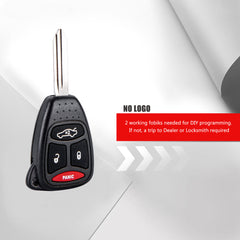 Replacement for 2004-2013 Dodge Durango 2006-2009 Dodge RAM Remote Key Fob FCC ID: KOBDT04A KR-D4SB