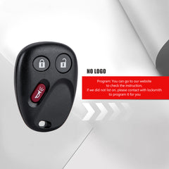 BestKeys 3 Buttons Car Key Fob Keyless Control Entry Remote for 2002 - 2007 Trailblazer Envoy 2004 - 2007 Buick Rainier MYT3X6898B KR-C3RE02 Tahoe Sierra Suburban Silverado Yukon KR-C3RC