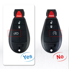 4 Buttons Car Remote Key Fob Compatible with 2008-2010 Chrysler 300 2008-2012 Dodge Challenger 2008-2012 Dodge Charger IYZ-C01C or M3N5WY783X  KR-K4RA