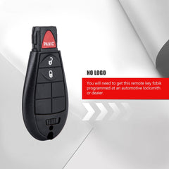 3 Buttons Smart Keyless Remote Car Key Fob Replacment for 2013 2014 2015 2016 2017 Dodge Ram GQ4-53T  KR-D3RC-10