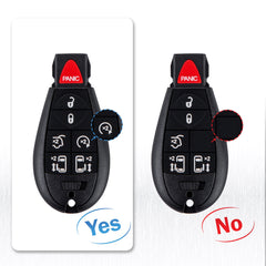 7 Buttons Car Key Fob Compatible for 2008-2014 Grand Caravan Car Keyless Entry Remote Control Replacement for IYZ-C01C or M3N5WY783X KR-D7RA