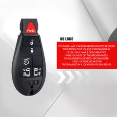 6 buttons New Replacement Car Key Fob Keyless Entry Remote for Country Caravanwith FCC ID: IYZ-C01C or M3N5WY783X KR-D6RA