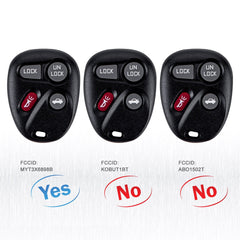 Copy of Keyless Entry Remote Control Car Key Fob Replacement for 2002-2007 Trailblazer GMC Envoy 2003 - 2008 Isuzu Ascender MYT3X6898B Wholesale KR-C4RF