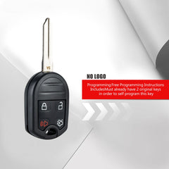 4-Button New Keyless Entry Remote Start Car Key Fob Replacement for Fard, Lincoln, Mercury, Mazda -(Fits FCC ID:CWTWB1U793) 80 BIT KR-KR-F4SB-05