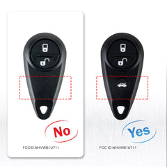 Smart Proximity Keyless Entry Car Remote Fob Combo Fits Subaru for 2006 2007 B9 Tribeca 2002-2004 Impreza 1999- 2004 Legacy NHVWB1U711 KR-G4RF