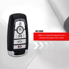 Smart Key Remote Keyless Entry Fob Fit for Ford - Compatible with 2017-2020 F-250 F-350 F-450 F-550- 5 Buttons Remote Control - Fob for FCC ID:M3N-A2C93142600, P/N: 164-R8166 KR-F5RF