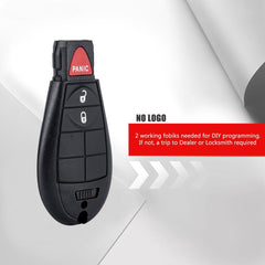 3 Button Entry Keyless Key Fob with Blade Compatible for Dodge RAM 1500 2500 Keyless Entry Remote Replacement for M3N5WY783X IYZ-C01C  Wholesale KR-D3RA-10