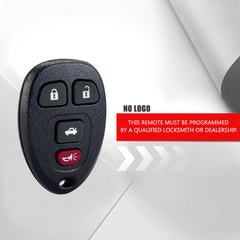 Replacement for New Keyless Entry with Remote Start Car Key Fob for 2007-2008 Saturn Aura Sky 4 Button KOBGT04A  KR-C4RB