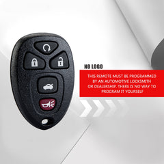 5 Buttons Keyless Entry Remote Control Car Key Fob Replacement for 2006-2013 Impala OUC60270 Wholesale  KR-C5RA-05