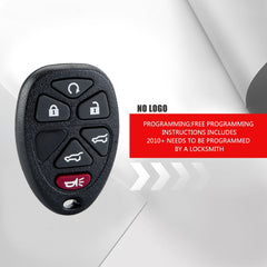 Keyless Entry Car Key Replacement for Selected GMC Chevrolet Vehicles That Use 6 Button OUC60270 0859053   KR-C6RA-10