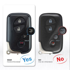 Keyless Remote Smart Key Fob for Lexus Compatible with 2007-2011 ES350 GS450h 2006-2011 IS250 IS350 FCC ID:HYQ14AAB 271451-0140 Wholesale KR-L4RA-05