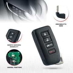 Smart Keyless Entry Remote Contorl Replacement for Lexus Compatible with 2013 - 2018 GS450H GS350 ES350 HYQ14FBA 281451-0020 KR-L4RC