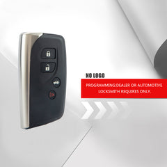 Smart Keyless Entry Proximity Remote Key Fob 4 Button for Lexus Compatible with for 2013-2017 LS460 2013-2016 LS600H HYQ14ACX 5290 GNE KR-L4RG