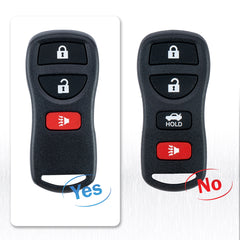 3 Button Keyless Remote Car Key Fob Replacement for Nissan with FCC ID: KBRASTU15, CWTWB1U415, CWTWB1U733, CWTWB1U821  KR-N3RA