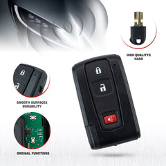 Smart Key Fob fits 2004 - 2009 Toyota Prius Keyless Entry Remote for Silver Logo Only (FCC ID:MOZB31EG)