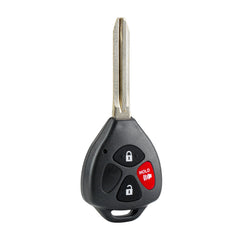 Key Fob Keyless Entry Remote Replacement for Toyota - Compatible with for 2006-2010 Rav4 2007-2012 Yaris- 3 Buttons with 4D67 CHIP Remote Control - Fob for HYQ12BBY KR-T3SA