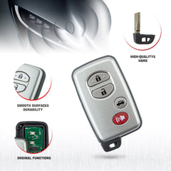 4 Buttons Keyless Entry Proximity Smart Remote Key Fob Replacement for 2006 - 2011 Toyota Avalon Limited 2009 - 2011 Corolla HYQ14AAB Electronic Board 0140 Wholesale KR-T4RF-05